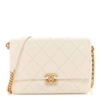 chanel chain melody flap|CHANEL Shiny Caviar Quilted Small Chain Melody Flap.